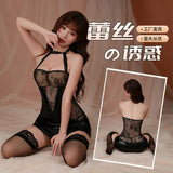 Night Swear Ti's New Sex Underwear Women's Lace-Up Uniform Seduction Passion Pajamas Suit