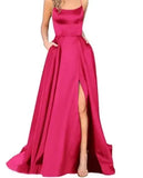Fongt Solid-Color Bridesmaids Wear Long Dresses With Thin Shoulders And Girlfriend Fashion Bridesmaids Evening