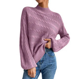 Fongt Solid Women's Top In Autumn And Winter 2025 Loose Round Collar Collar Thairy