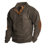 Fongt And Winter New Men's Outdoor Jacket Corduroy Leisure Collar Long Sleeves