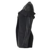 Fongt Spring New Splicing Half-Perspective OL Blazer Top Female 1716
