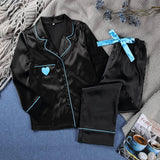 Love Satin Sleepwear Women Winter