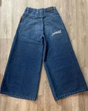 Big Boy Jeans Xinjiajuku Hip-Hop Cartoon Pattern Loosely Embroidered Jeans-Outfit