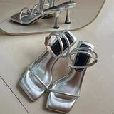 Fongt High Heels Women's Fine Summer Dress French Word With Roman Beautiful High Heel Sandals Female Shit