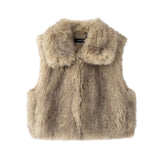 Fongt Women's Clothing 2025 Autumn And Winter New Fashion High-End Environmental Protection Fur Vest
