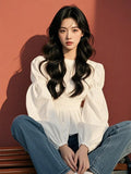 Fongt Year's Popular Beautiful Shirt Design Sense Of High-Grade White Waist With Shirt 2025 New Women's Clothing