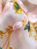 The Summer Of 2024, A Light Vest With A Round Collar And A New Chinese Style Embroidered Vest With Chinese Style Embroidered Horse Clip Folded Into A Coat.-Outfit