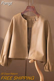 Quality PU Leather Jackets Women Spring Autumn Short Simple Coat Female Women Jacket