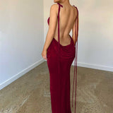Orange Spaghetti Strap Slim