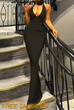 Sexy Y2K Clothes Sleeveless Backless Flower Halter Bodycon Maxi Dresses For Women Evening Party Night Club Wear