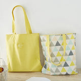 Women Canvas Shopping Bag Fruit Print Female Cotton Cloth Shoulder Bag Eco Handbag Tote Double Side Grocery Shopper