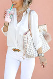 Tote Handbag with Clutch Wallet 703-0-Outfit