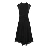 Fongt Spring And Summer New Women's Fashion Sexy Hottie Net Sleeveless Dress 5039311