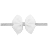 piece Sweet Color Kids Bow Headband Silver Ribbon Bows with Thin Hairband Photography Props Girls Bow Tiara Headwrap