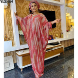 African Print Dresses for Women Plus Size Dashiki Boubou African Clothes Abaya Dubai Muslim Dress Robe Africaine Femme