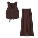 Fongt Opening Design Vest 47497766 Folding Pants 1255435 Set