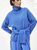 Fongt Multi-Color High-Necked Solid-Color Sweater Women Loose Collar Collar Collar Women's Clothing 66