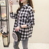 Design Women Blouses Shirts 2021 New Womens Tops And Blouses Long Sleeve Casual Plaid Shirt Young Style Lady Blouse