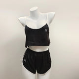 Fongt New Pure Windy Pajamas Women's High-Grade Ice Slings Shorts Sports Suit Homewear Spring And Summer
