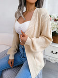 Fongt And Winter Lantern Sleeve Casual Pocket Cardigan Sweater Coat Explosion Women's Clothing