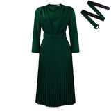 Fongt Women's Ebay New Temperament Elegant Pressure Commuting OL Solid Color African Large-Size Dress