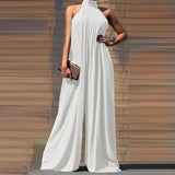 ZANZEA Fashion Women Jumpsuits Summer Pleated Wide Leg Overalls Casual Solid Sleeveless Loose Button Up Oversized