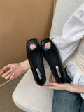 Fongt Children With Skirt 2025 New Niche Bows Shallow Flat And Mary Jane Shoes