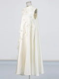 Congfeng Heavy Industry Flower Collage Dress 2025 New Sleeveless Three-Dimensional High-End Sense A-Character Dress