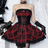 Summer 2024 New Sexy Hip Skirt Hit Color Waist Strap And Breast Dress Woman-Outfit