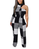 Fongt Spring And Summer New Women's Irregular Trousers Out-Shoulder Commuting