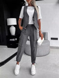 Fongt Fashion Casual Striped Printed A Vest Suit Women's Clothing