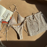 2025 New Special Mesh Three-Piece Swimsuit Sexy Strap Swimsuit