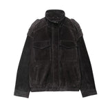 Fongt New Fashion Temperament Women's Suedo Texture Leather Coat 4341770