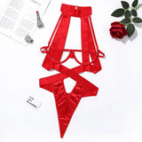 Sexy Hollow Out Bandage Bodysuits Clubwear Slim Solid Criss-Cross Corset-Like Sleeveless Halter Backless Rompers