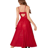 Sex Lingerie Sexy Women's Slings Long Skirt Open Net Yarn Pyjale Sex