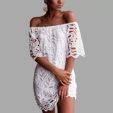 Fongt And Summer 2025 New Color Lace Lace Mid-Sleeve Commuting Dress With Braided Short