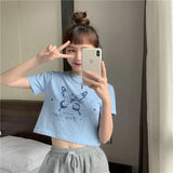 Fongt Sister Wear Short Short-Sleeved T-Shirt Female 2024 Summer New Korean Version Of The Student