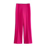 Fongt And Dress Blazer 231018 Straight-Fits High-Rise Trousers 2216118 Suit
