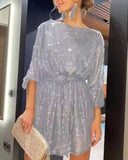 Fongt Festival Party Shiny Crystal Beads Dress Dress Dress Burst