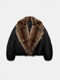 Fongt Fashion New Autumn And Winter Retro Thick Thick Collar Short Cotton Coat Woman