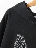 Graphic Hoodies Women 2023 Spring Autumn Washed Vintage Loose Hooded Sweatshirt Female Fashion Pullovers Sweatshirts