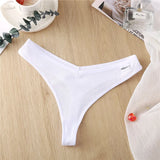 Cotton Feamle Underwear Sexy Panties Women Panties Low Waist Thong Underpants 6 Solid Color Pantys Intimates