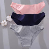 Sexy Low Waist Cotton Panties Female Underpants Solid Breathable Comfortable Women Underwear Ladies Pantys