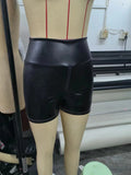 Sexy Black Matte Leather Suitable For