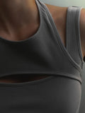 Fongt Summer Street Sports Sleeveless Vest Hottie Sexy Sleeveless Outside Wear Temperament Bottom Short