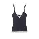 Fongt Women's V-Neck Folding Trim Shirt Long-Sleeved Top Loose Woman