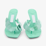 Fongt Mint Green With Skirt Slippers And Fairy Shoes Fashion Wear 2025JC New French Cool-Dragging Black Sandals