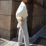 Spring Summer Chic Lantern Sleeve Top Quality Elegant Temperament Blouses Femme High Level Turn Down Collar Shirts-Outfit