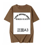 Fongt Pattern Printed T-Shirt Small Batch Order Stable Short Sleeve Top Shirt