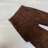 Fongt Coffee Color Wick Plus Velvet Sleeves Sleeves Women Autumn And Winter Small High-Waist Loose Loose Thickened Long Pants